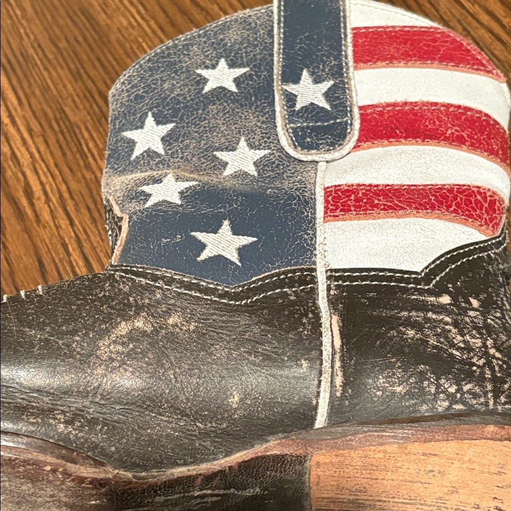 Roper American Beauty Flag Ankle Boots - Picture 8 of 13